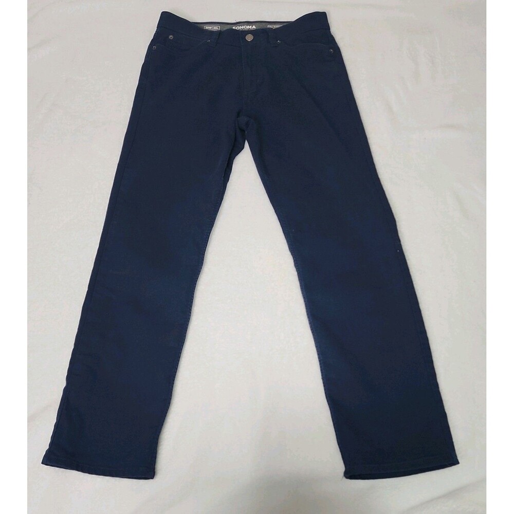 Sonoma Men's The Everyday All Day Pant Blue, Straight Leg, Size 30x30